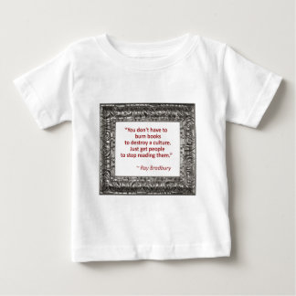 T-shirt Citações de Ray Bradbury sobre livros ardentes