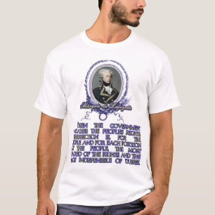 T-shirt Citações do de Lafayette do marquês na revolta
