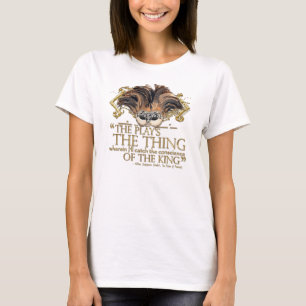 T-shirt Citações do jogo de Hamlet (versão Dourado)