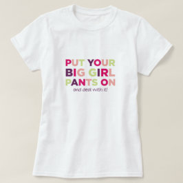T-shirt Citações grandes das calças da menina