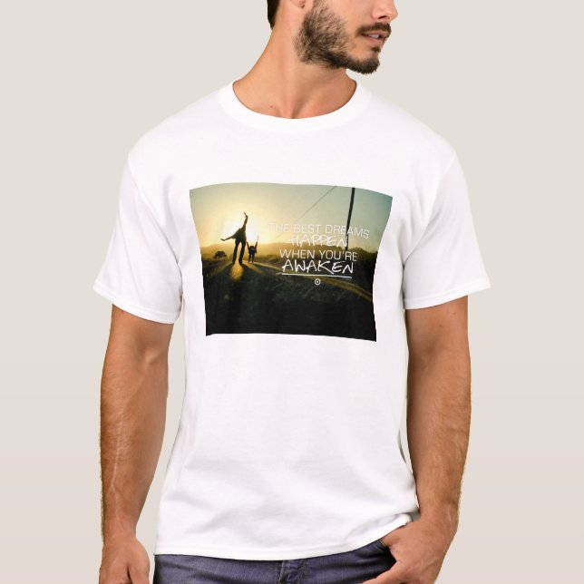 T-shirt Citações inspiradas e inspiradores (Frente)