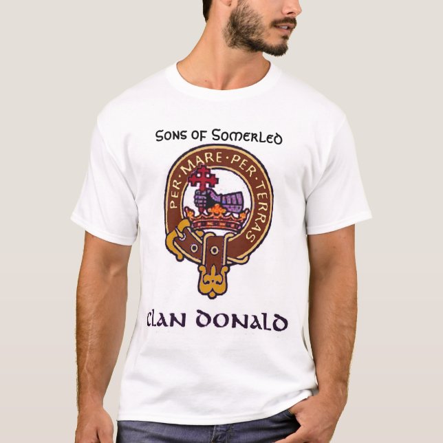 T-shirt Clã Donald MacDonald de Glencoe (Frente)