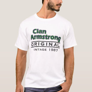T-shirt Clan Armstrong Vintage Personaliza seu aniversário