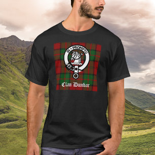 T-shirt Clan Dunbar Tartan & Crest Crachá