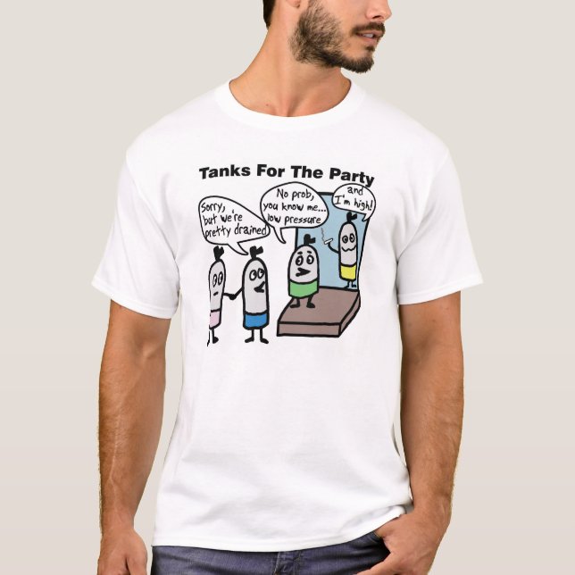 T-shirt clara do Partido dos Tanques (Frente)