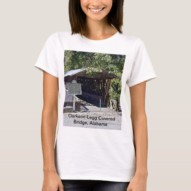 T-shirt Clarkson Covered Bridge Alabama (Frente)