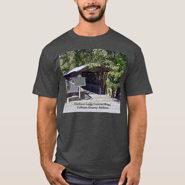 T-shirt Clarkson Covered Bridge Alabama (Frente)