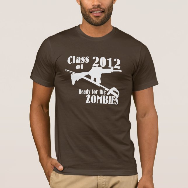 T-shirt Classe de 2012 Pronto para os Zombies (Frente)