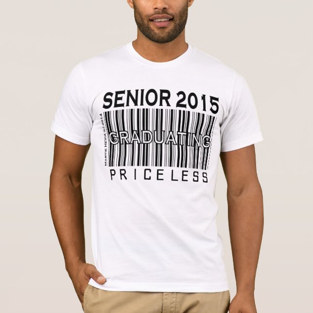 T-shirt Classe de 2015 - Graduação sem preço - Roupa (Frente)