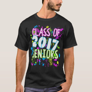 T-shirt Classe de Grafite Neon de Graduação de Mais velh