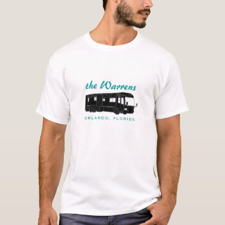 T-shirt Classe um gráfico da silhueta de Motorhome/ônibus