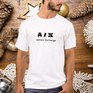 t-shirt clássica do logotipo A/X Armani Exchange