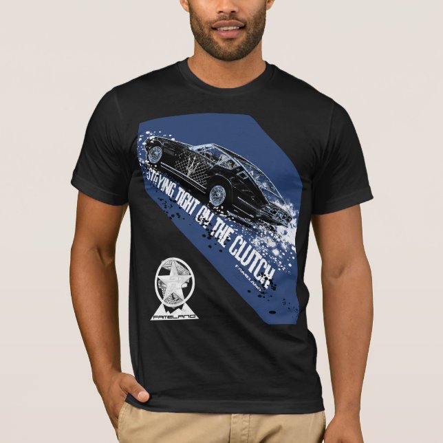 T-shirt Clássico da arte de Maserati Ghibli por Fameland (Frente)