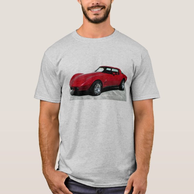 T-shirt Clássico da Corvette Vermelha 1979 (Frente)