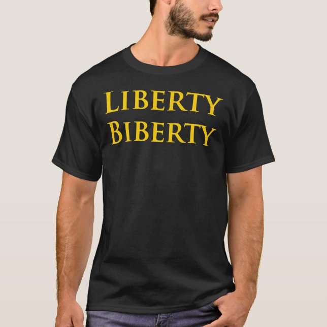 T-Shirt Clássico da Liberty Biberty (Frente)