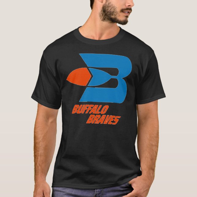 T-Shirt Clássico de Basquete Buffalo Braves (Frente)