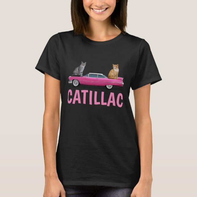 T-Shirt CLÁSSICO DE CARRO CLÁSSICO DE TINTA DE GAT (Frente)