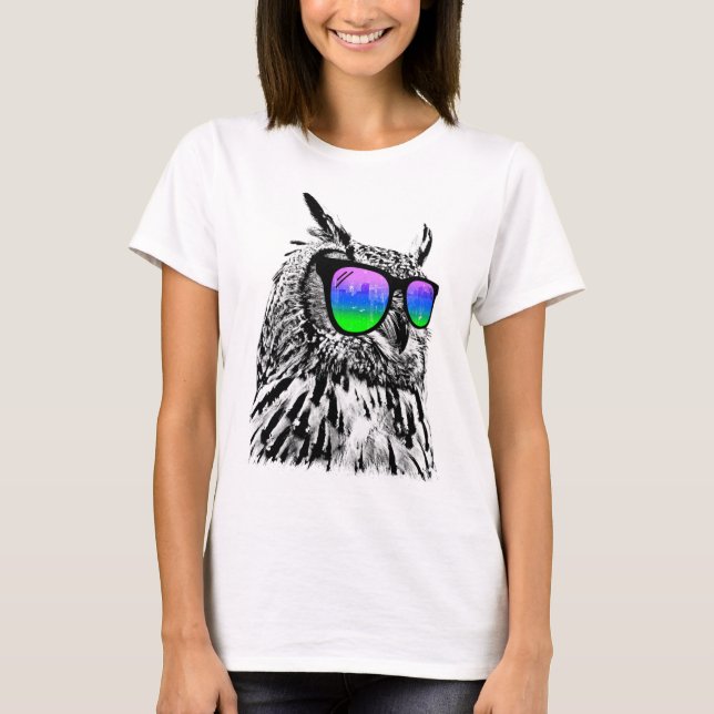 T-Shirt Clássico de Coruja legal (Frente)