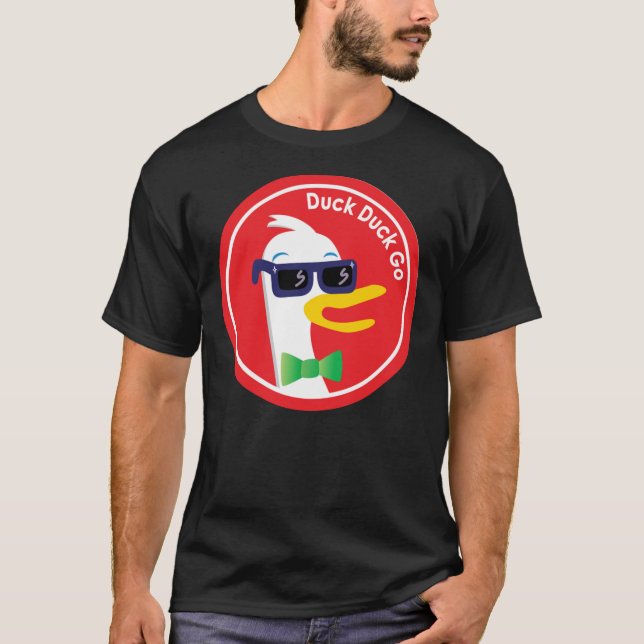 T-Shirt Clássico de Duckduckgo legal (Frente)