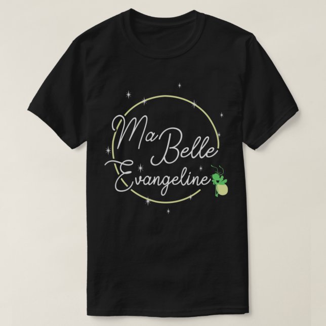 T-Shirt Clássico de Evangeline do Mãe Belle (Frente do Design)