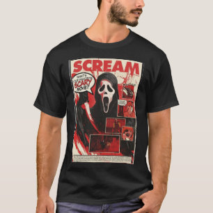 T-Shirt Clássico de Filme Assustador do gritar