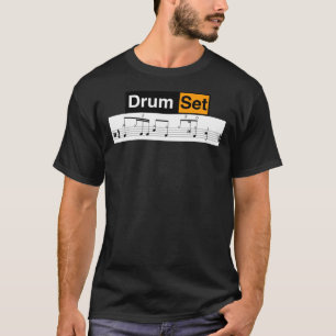 T-Shirt Clássico de Introdução de Tambor de Hub