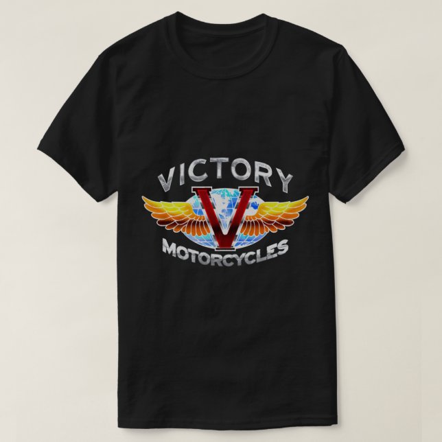 T-Shirt Clássico de Motociclos Vitória (Frente do Design)