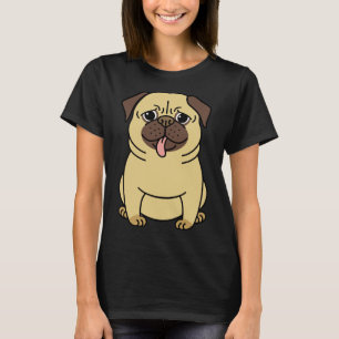 T-Shirt Clássico de Pug Cuto 246
