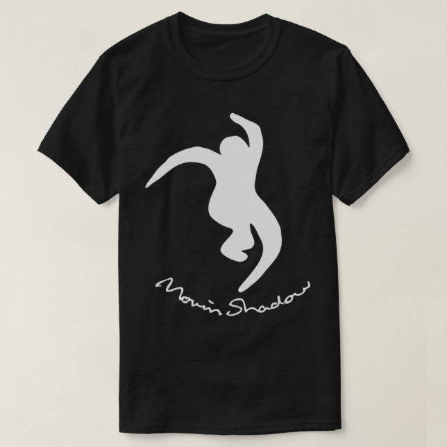 T-Shirt Clássico de Sombra em Movimento (Frente do Design)