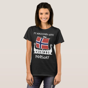 T-shirt clássico de Viquingues Noruega Noruega do