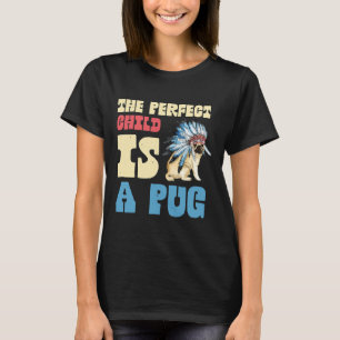 T-Shirt Clássico DESIGN de PUG CUTE 512