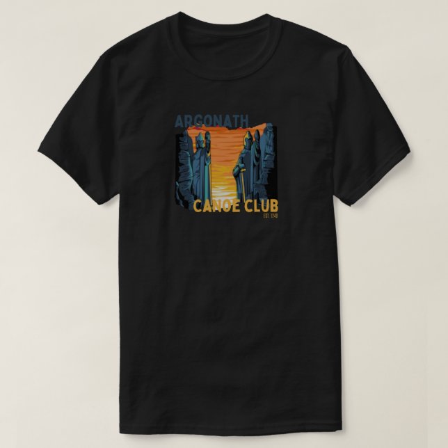 T-Shirt Clássico do Argonath Canoe Club (Frente do Design)