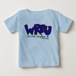 T-shirt clássico do bebê do logotipo de WRIU