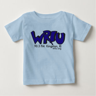 T-shirt clássico do bebê do logotipo de WRIU