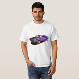 T-shirt clássico do carro do desafiador roxo