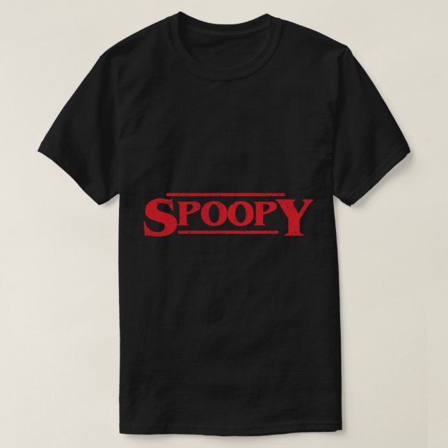 T-Shirt Clássico do Halloween SPOOPY (Frente do Design)