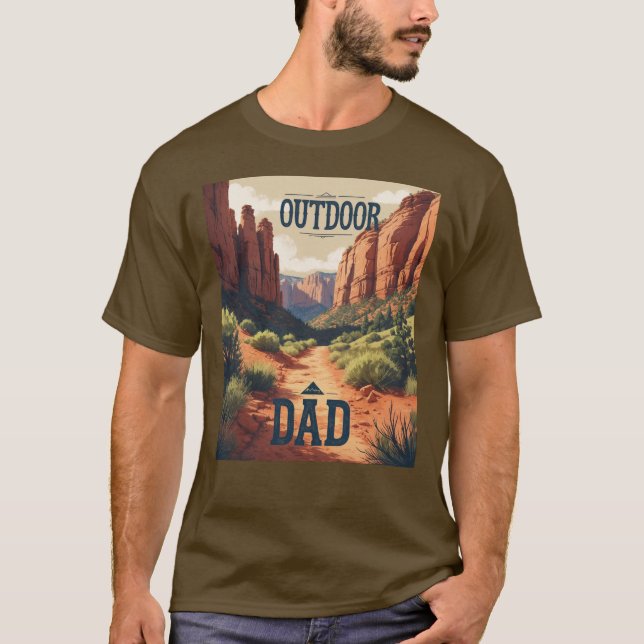 T-Shirt Clássico do Outdoor Pai Trail Edition (Frente)