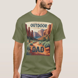 T-Shirt Clássico do Outdoor Pai Trail Edition