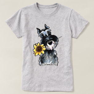 T-shirt Clássico ensolarado do Schnauzer