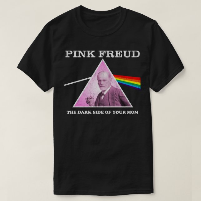 T-Shirt Clássico Freud Rosa (Frente do Design)