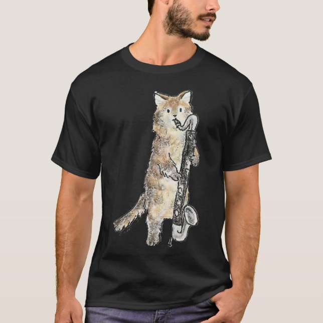 T-Shirt Clássico Guster Reed Meowtet (Frente)