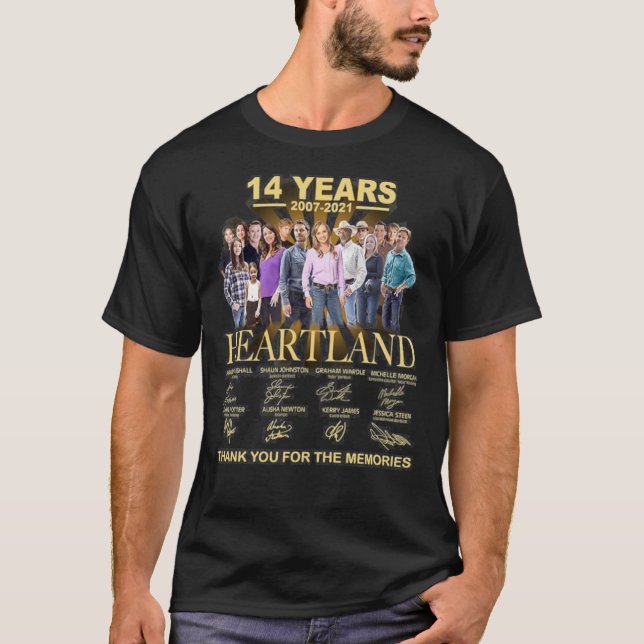 T-Shirt Clássico Heartland com 14 anos (Frente)