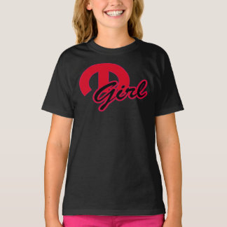 T-Shirt Clássico M GIRL, preto e vermelho