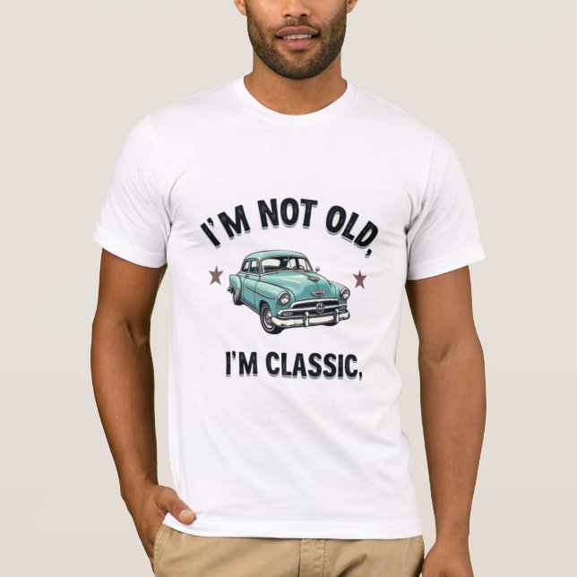 T-Shirt clássico, mas não antigo, (Versão 1) (Frente)