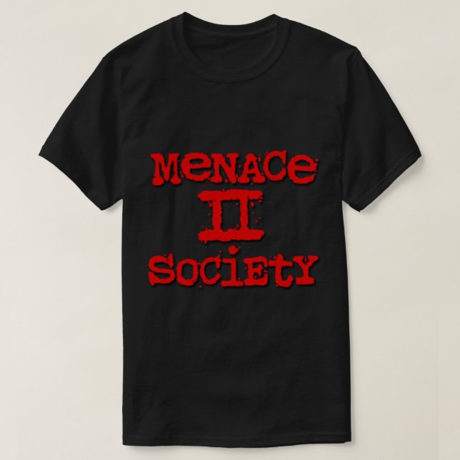 T-Shirt Clássico OG da Sociedade Menace ii (Frente do Design)