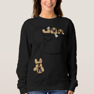 T-Shirt Clássico Pugs Pocket Cute