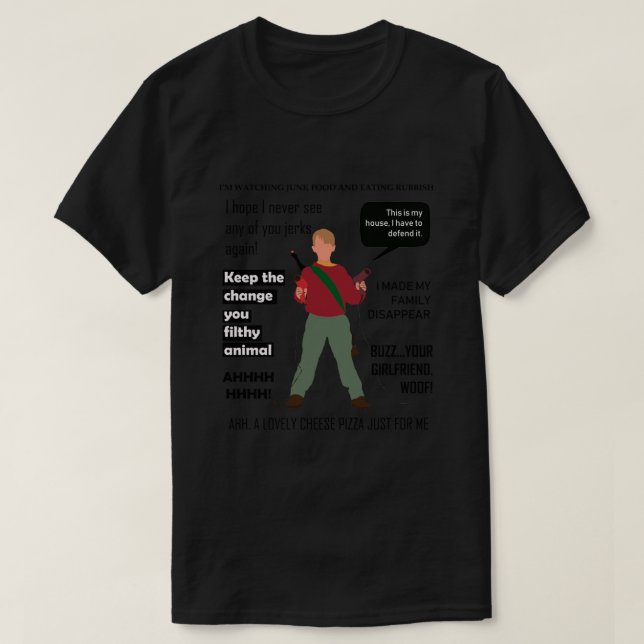 T-Shirt Clássico SOZINHO DOMÉSTICO.png (Frente do Design)
