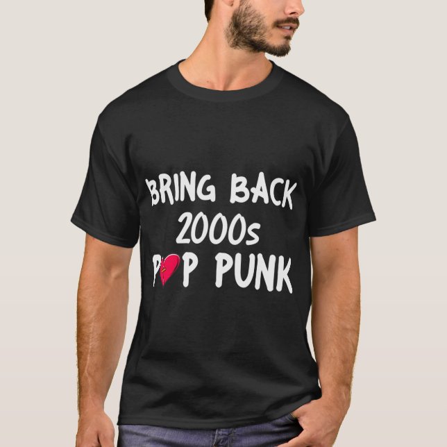 T-shirt Clássico Traga de Volta o POPPUNK dos Anos (Frente)