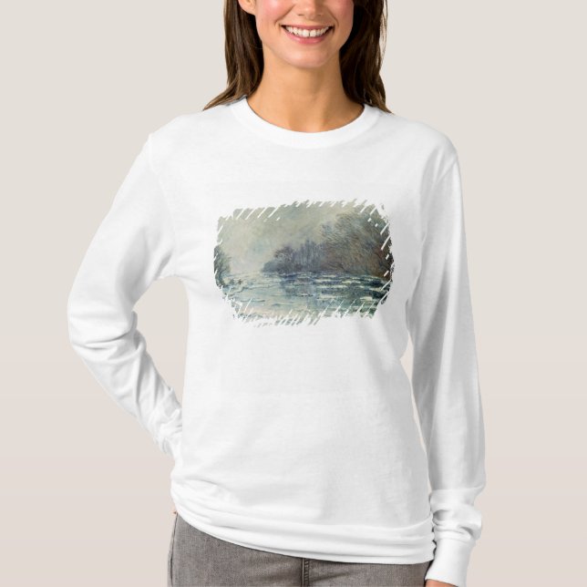 T-shirt Claude Monet | a ruptura acima em Vetheuil, c.1883 (Frente)