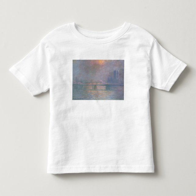 T-shirt Claude Monet | a Tamisa com cruz de Charing (Frente)